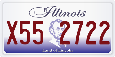 IL license plate X552722