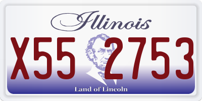 IL license plate X552753