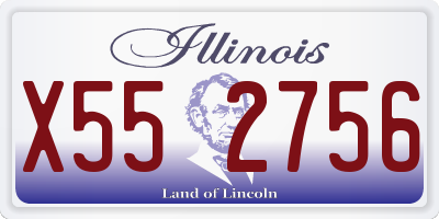 IL license plate X552756