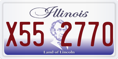 IL license plate X552770