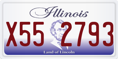 IL license plate X552793
