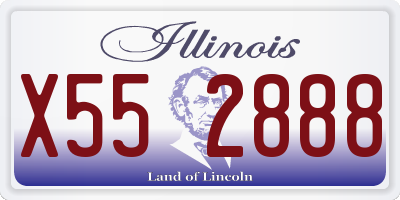 IL license plate X552888