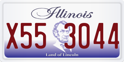 IL license plate X553044