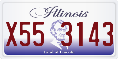 IL license plate X553143
