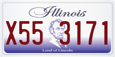 IL license plate X553171