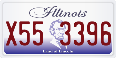 IL license plate X553396