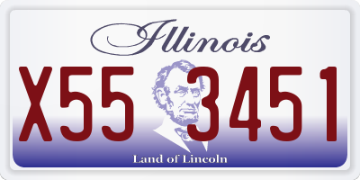 IL license plate X553451