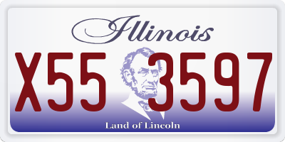 IL license plate X553597
