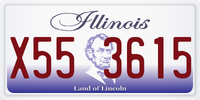 IL license plate X553615