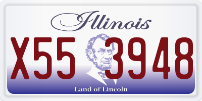 IL license plate X553948