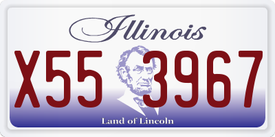 IL license plate X553967