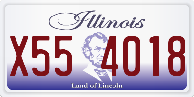 IL license plate X554018
