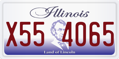 IL license plate X554065