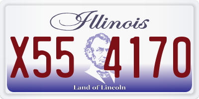 IL license plate X554170