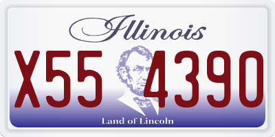 IL license plate X554390