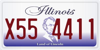 IL license plate X554411