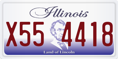 IL license plate X554418