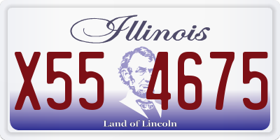 IL license plate X554675