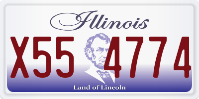 IL license plate X554774