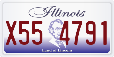 IL license plate X554791