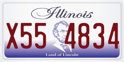 IL license plate X554834