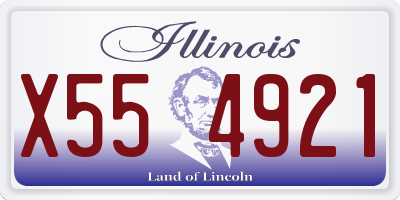 IL license plate X554921