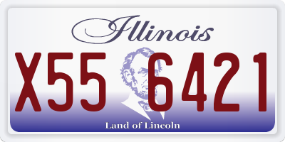 IL license plate X556421
