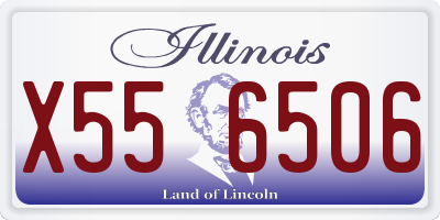 IL license plate X556506