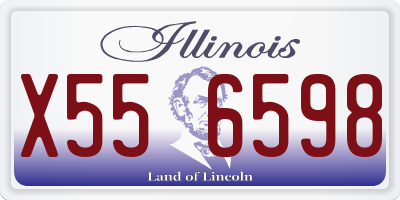 IL license plate X556598