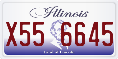 IL license plate X556645