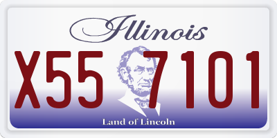 IL license plate X557101