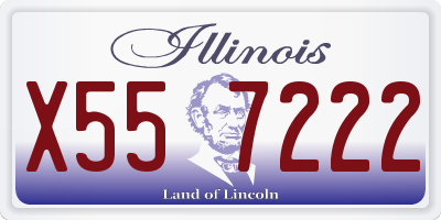 IL license plate X557222