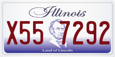 IL license plate X557292