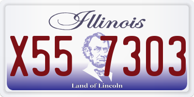 IL license plate X557303