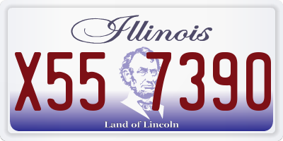 IL license plate X557390