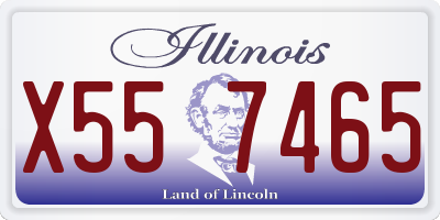 IL license plate X557465