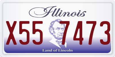 IL license plate X557473