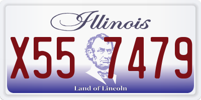 IL license plate X557479