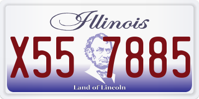 IL license plate X557885