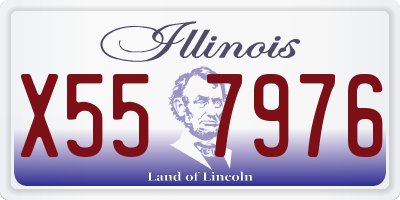 IL license plate X557976