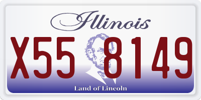 IL license plate X558149