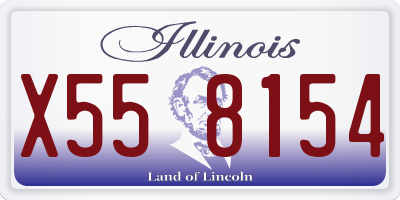 IL license plate X558154