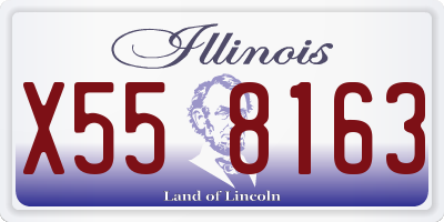 IL license plate X558163
