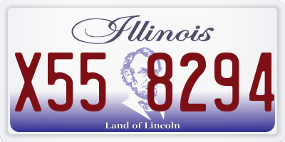 IL license plate X558294
