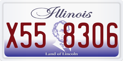 IL license plate X558306