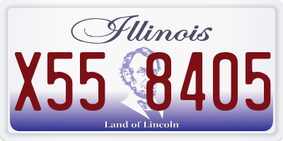 IL license plate X558405