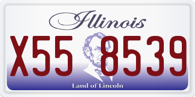 IL license plate X558539