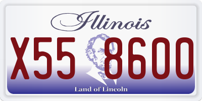 IL license plate X558600