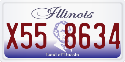 IL license plate X558634