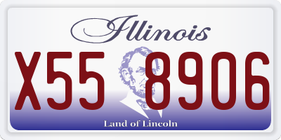 IL license plate X558906